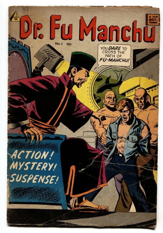 DR. FU MANCHU #1 VG 1963-IW-WALLY WOOD ART-Asian VILLAINS