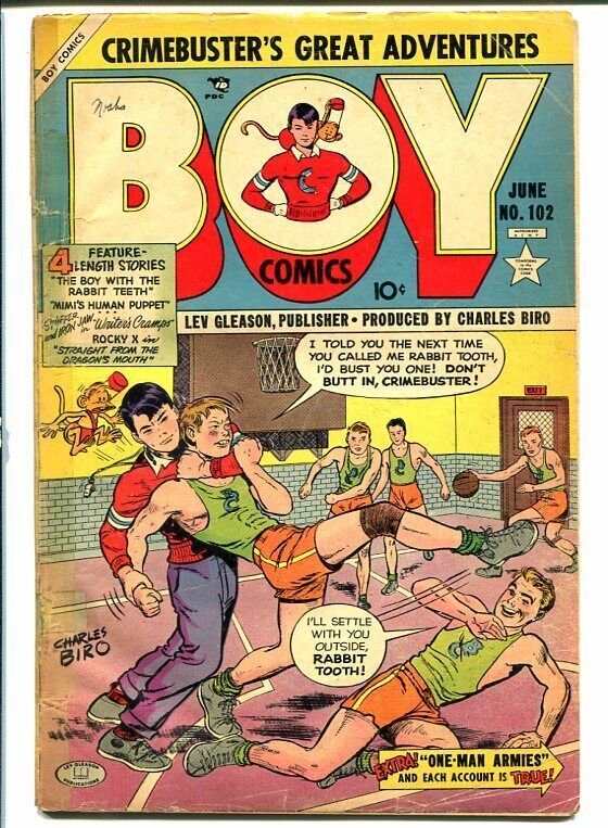 BOY COMICS #102-Basketball cover-Golden Age G