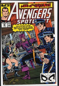 Avengers Spotlight #28 (1990) Hawkeye