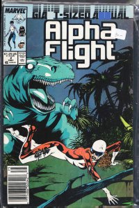 Alpha Flight Annual #2 Newsstand Edition (1987) Alpha Flight