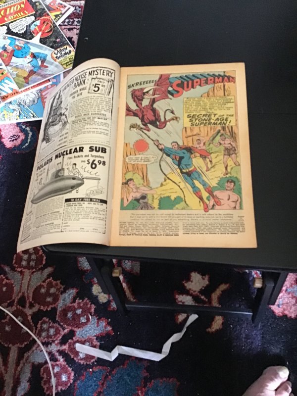 Action Comics #350 (1967) 1st Stone-Age Superman! Anti-Supergirl Plot! FN- Wow!