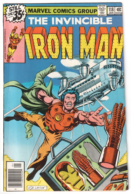Iron Man #118 (1979) 1st appearance James Rhodes (later War Machine)