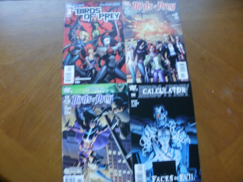 4 DC Comic: BIRDS OF PREY #1 New 52 #12 Huntress #13 Question #126 Calculator