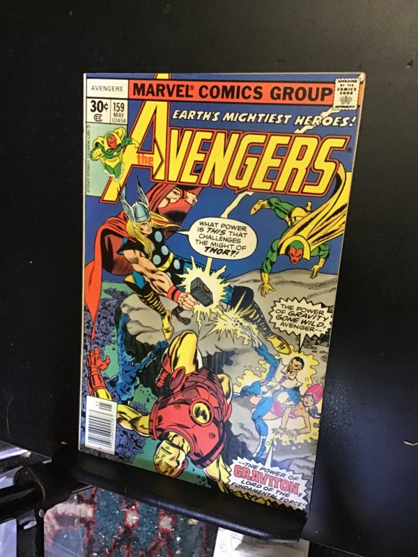 The Avengers #159 (1977) 1st Graviton! High-grade key! NM- Wow!