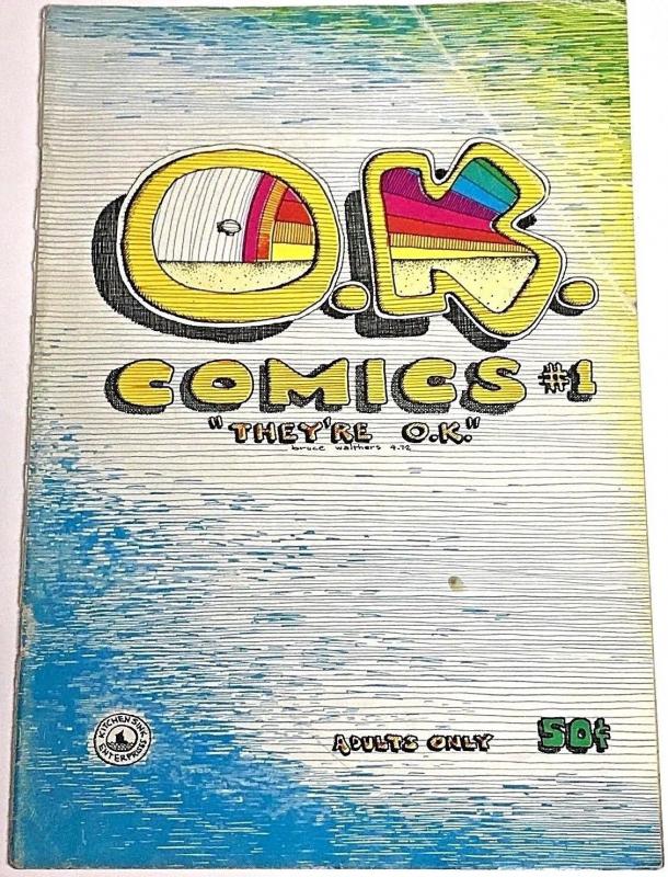 O.K. COMICS#1 VG/FN 1972 KITCHEN SINK COMICS 