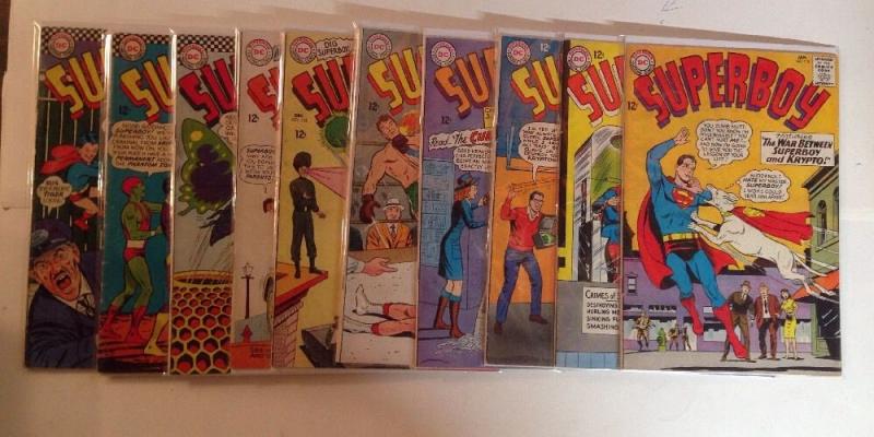 Superboy 118 120 122 123 124 125 126 127 128 130 FN Lot Set Run