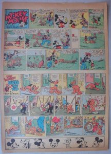 Mickey Mouse Sunday Page by Walt Disney from 10/8/1939 Tabloid Page Size