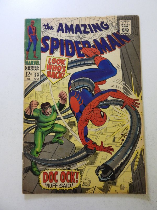 The Amazing Spider-Man #53 (1967) VG+ condition ink back cover