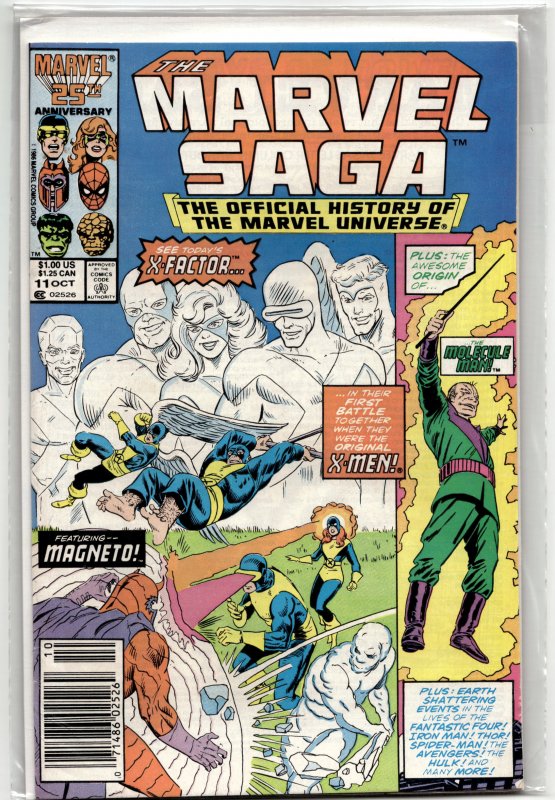 The Marvel Saga The Official History of the Marvel Universe #11 (1986) Marvel...