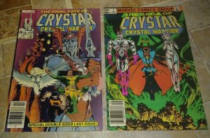 Saga of Crystar, Crystal Warrior # 3 6 11  1984, Marvel  nightcrawler 