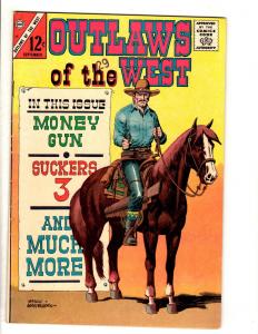 Lot Of 6 Outlaws Of The West Charlton Comic Books # 40 49 52 55 73 74 JL40