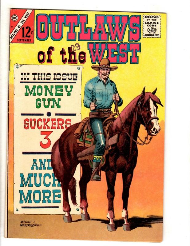 Lot Of 6 Outlaws Of The West Charlton Comic Books # 40 49 52 55 73 74 JL40