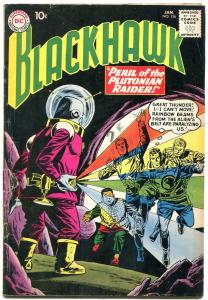 BLACKHAWK #156 1961 DC PLUTONIAN RAIDER SCI FI WAR G