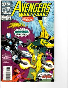 6 Avengers West Coast Marvel Comic Books Annual # 1 2 3 4 7 8 Iron Man Thor BH6