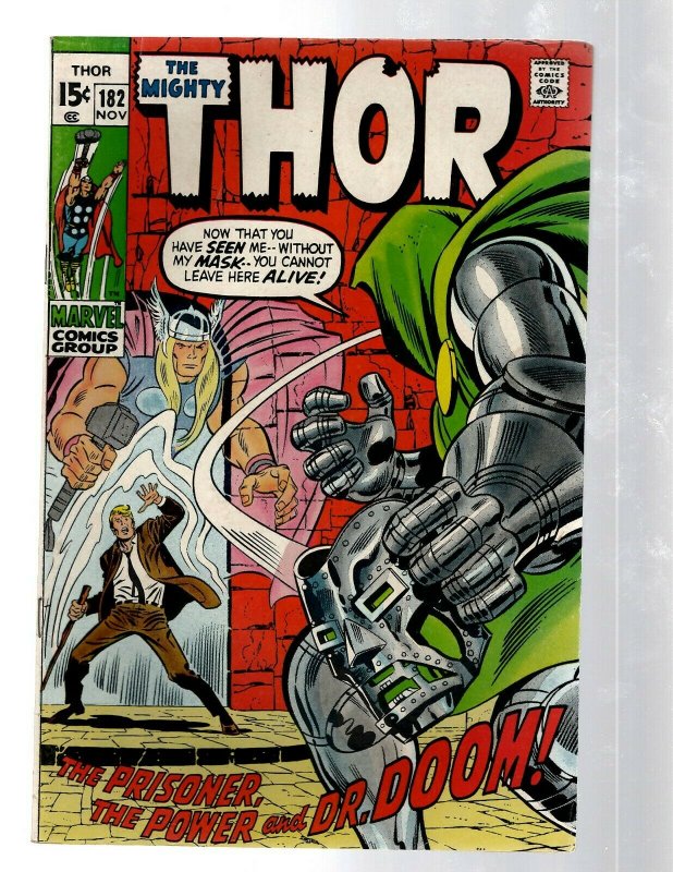 Mighty Thor # 182 VF- Marvel Comic Book Loki Odin Asgard Sif Avengers Hulk RB8