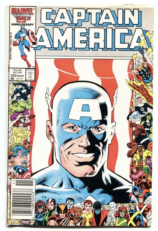 Captain America #323 1986- 1st John Walker Super Patriot-VF-