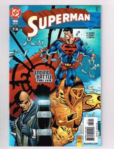 Superman # 186 DC Comic Book Lex Luthor Batman Super-Heroes Justice League S11