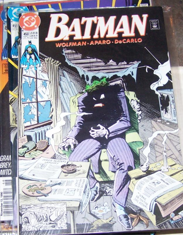 Batman #450 (Jul 1990, DC) JOKER WOLFMAN/APARO