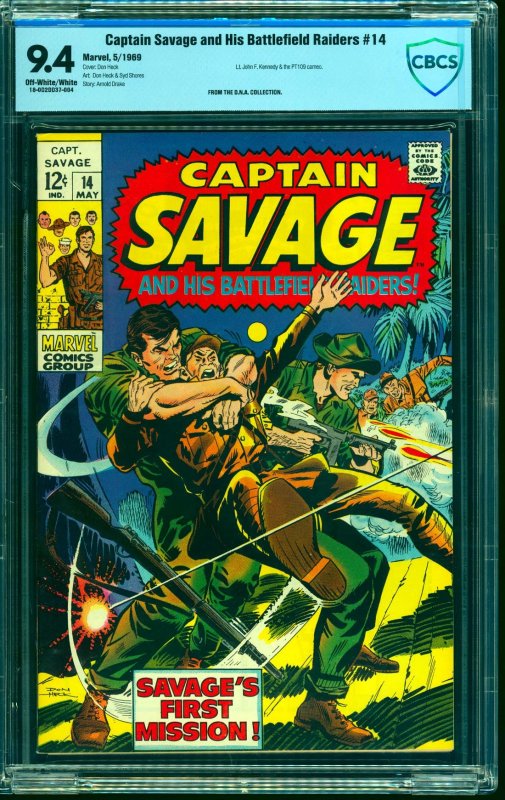 Capt. Savage and His Leatherneck Raiders #14 CBCS NM 9.4 Off White to White