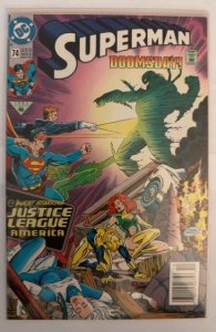 Superman #74 NEWSSTAND EDITION *1st Battle- Superman vs Doomsday