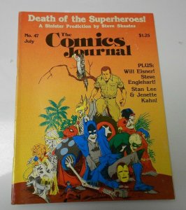 1977 COMICS JOURNAL #47 Death of SUPERMAN Will Eisner STAN LEE FVF