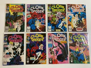 Cloak Dagger (3rd series) comic lot #1-18 17 diff avg 7.0 (1988-91)