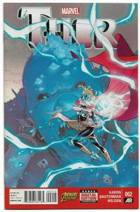 THOR#2 NM 2015  JANE FOSTER MARVEL COMICS