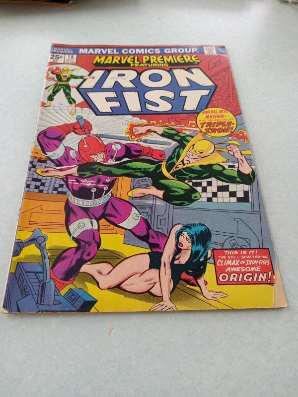 1974 Marvel Premiere Iron fist #18 - Origin of Iron Fist