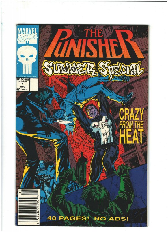 Punisher Summer Special #1 VF+ 8.5 Newsstand Marvel Comics 1991 