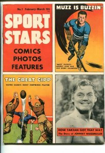 SPORT STARS #1-1946-WEISSMULLER-TATZAN-THE BABE-SOUTHERN STATES PEDIGREE-fn