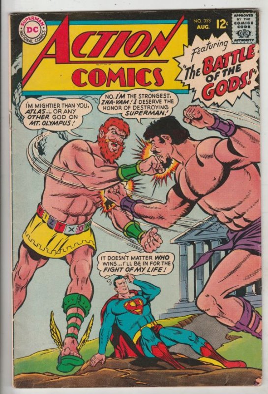 Action Comics #353 (Aug-67) FN/VF+ High-Grade Superman