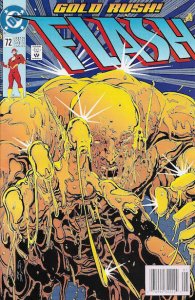 Flash (2nd Series) #72 (Newsstand) VG ; DC | low grade comic Mark Waid Gold Rush