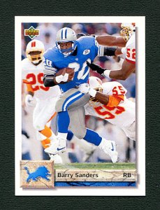 1992 Upperdeck Barry Sanders #155  MINT