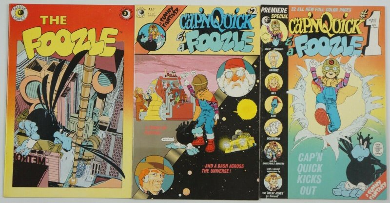 Cap'n Quick & A Foozle #1-3 FN complete series eclipse comics marshall rogers