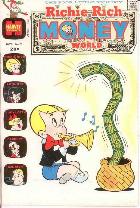 RICHIE RICH MONEY WORLD (1972-1982) 2 F-VF Nov. 1972 COMICS BOOK