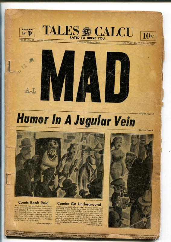 MAD #16 1954-EC-WALLY WOOD-JACK DAVIS-SHERLOCK HOLMES PARODY-BILL ELDER-fr/good