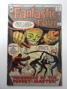 Fantastic Four #8 (1962) PR Condition Incomplete 1 missing page impacts story