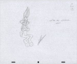 Bugs Bunny Animation Pencil Art - 3D-3 - We're All Witnesses