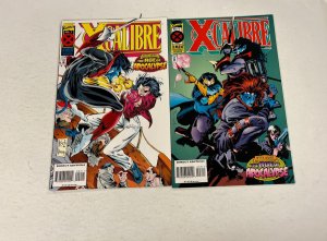 4 X-Calibre Marvel Comics books #1 2 3 4 28 JW32