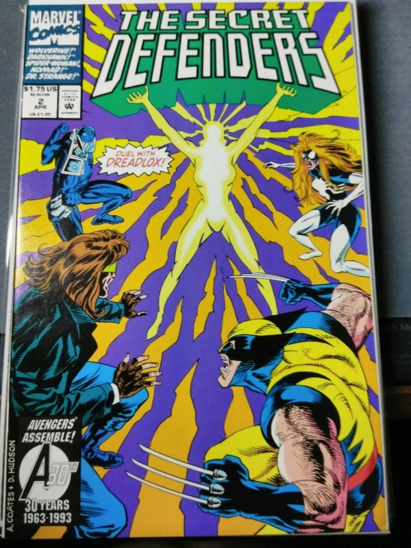 The Secret Defenders #1 and #2 Dr Strange, Wolverine,  Darkhawk and Spider Woman