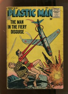 PLASTIC MAN #60 (2.5) THE MAN IN THE FIERY DISGUISE 1956
