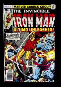 Iron Man #95 Feb 1977 Ultimo Appearance! Jack Kirby Cover f/vf Tuska Art