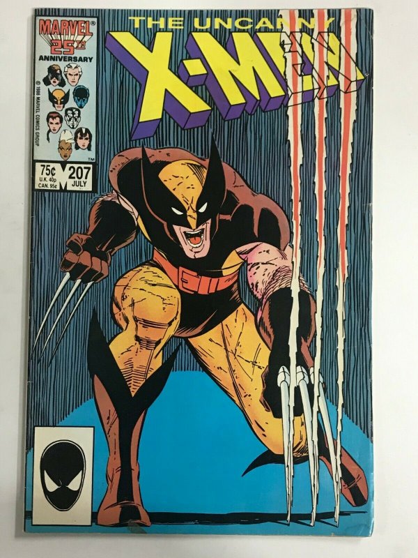 UNCANNY X-MEN#207 FN/VF 1986 MARVEL COMICS 