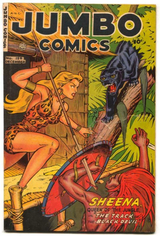 Jumbo Comics #154 1951- SHEENA-Panther G+ 