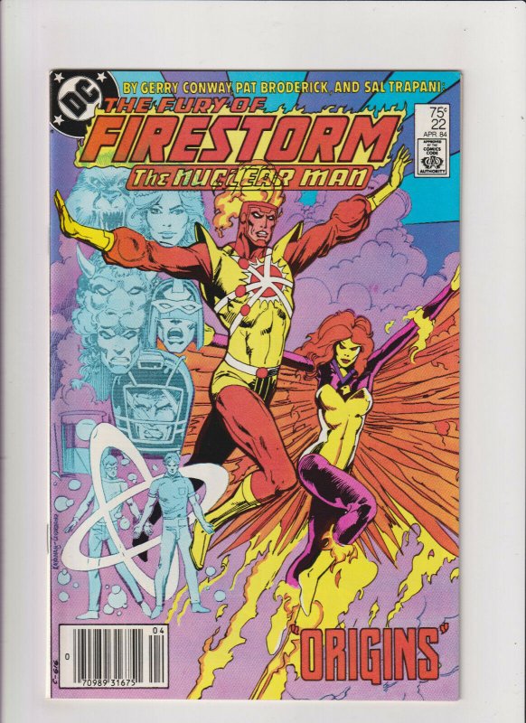 Fury of Firestorm #22 VF/NM 9.0 Newsstand DC Comics 1984 Copper Age, Nuclear Man 