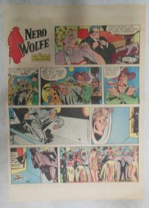 Nero Wolfe Sunday Page by Rex Stout & Matera from 8/11/1957 Tabloid Page Size!