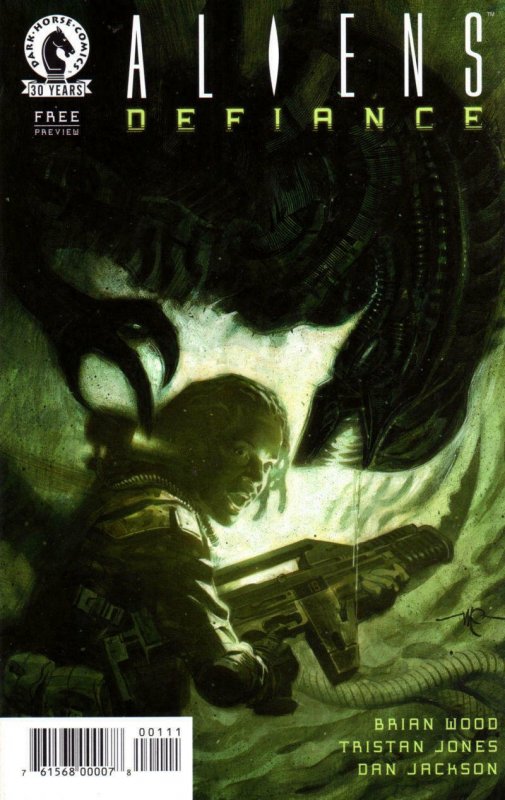 ALIENS DEFIANCE #1 Preview / Ashcan edition, NM-, 2016, Brian Wood 