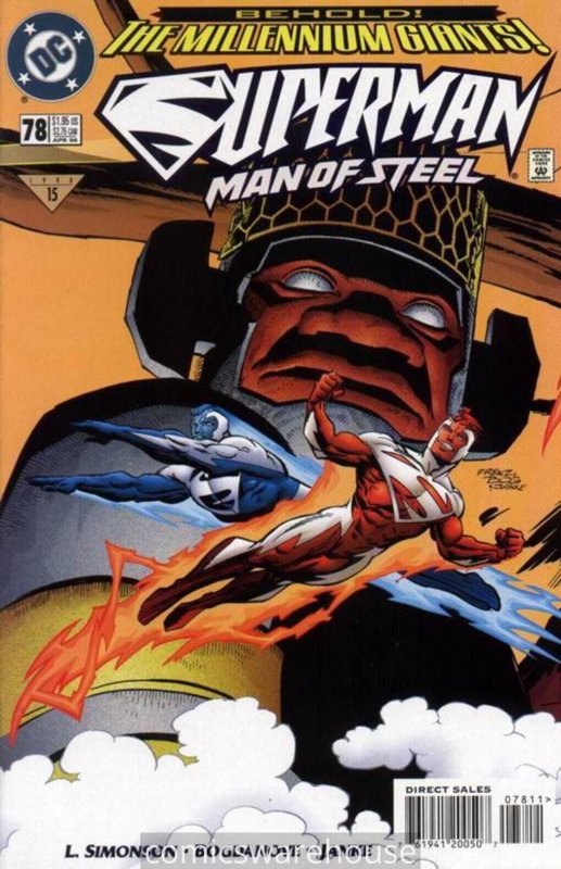 SUPERMAN: MAN OF STEEL (1991 DC) #78 NM A93827