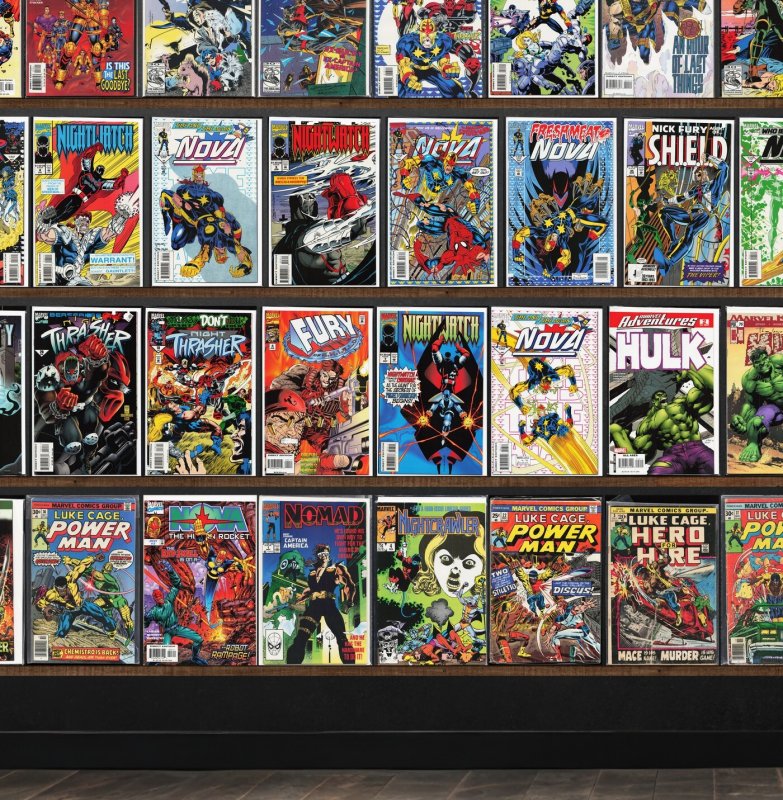 Huge Lot 150+ Comics with Cable, Nova, Night Thrasher, Nomad & More!