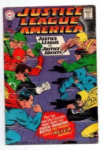Justice League of America #56 - JLA Vs. Justice Society - 1967 - VG